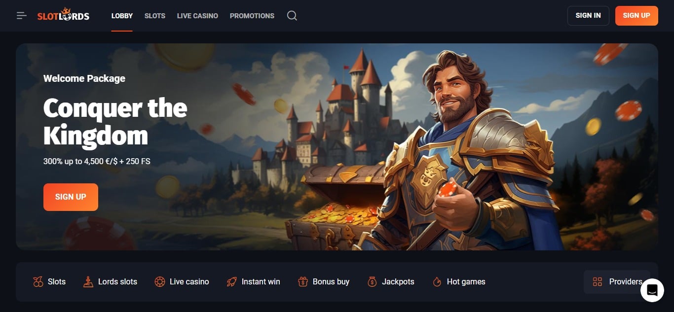 SlotLords Casino Review: Is it Safe To Play? 2024 Updated