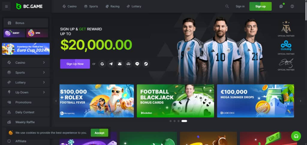 BC.Game Usa Bitcoin Casino No Deposit Bonus