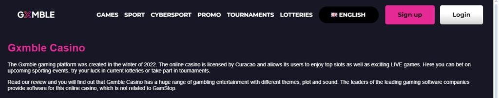 Gxmble Bitcoin & Crypto Casinos UK