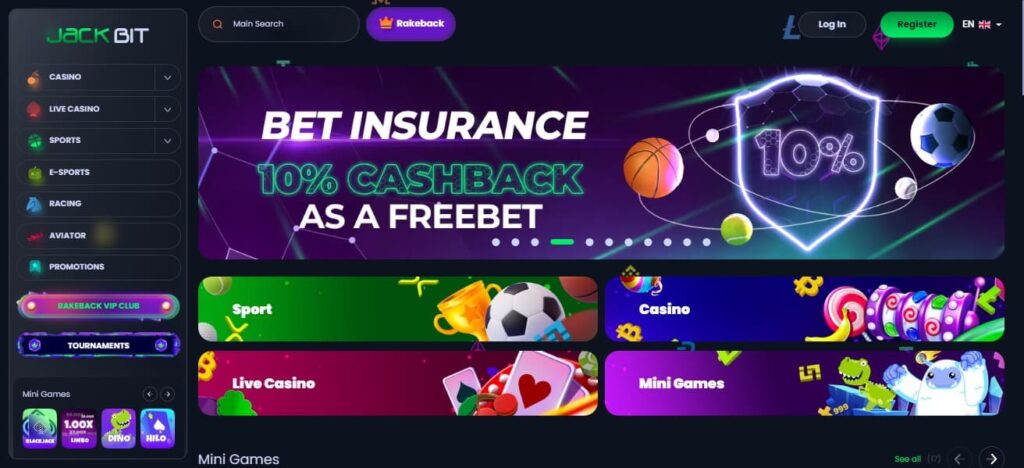 JackBit Bitcoin & Crypto Casinos UK