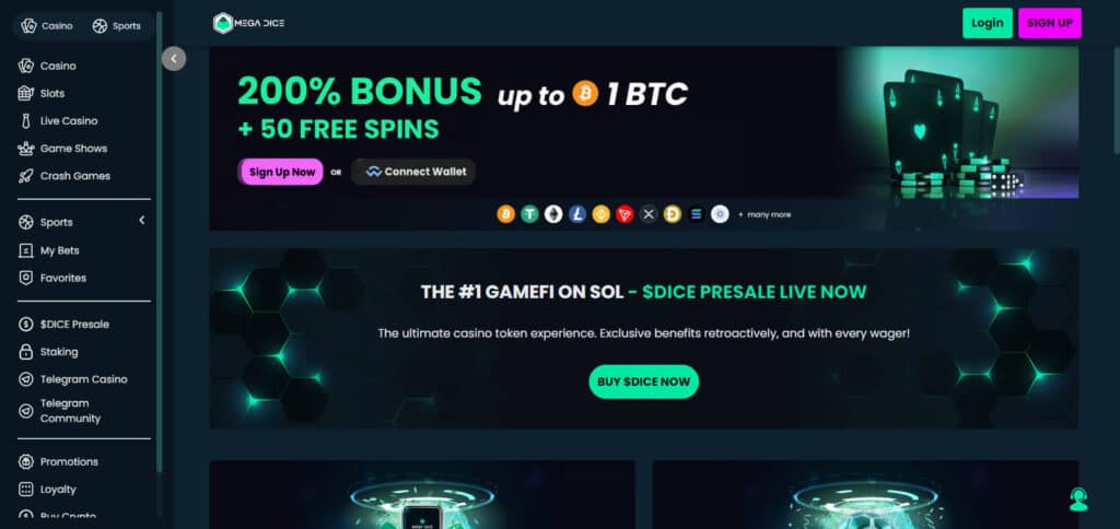 Mega Dice Usa Bitcoin Casino No Deposit Bonus