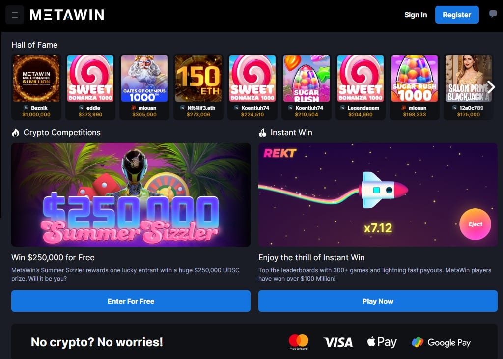 MetaWin Bitcoin & Crypto Casinos UK