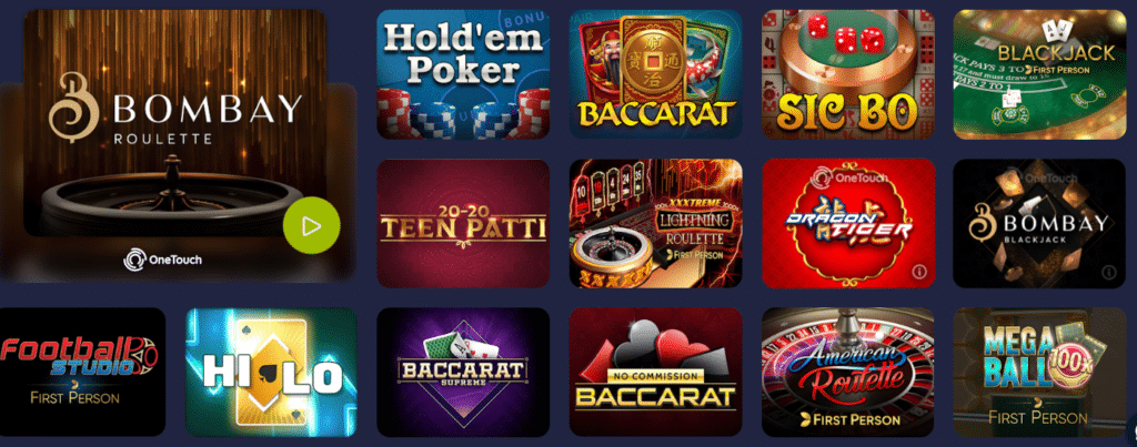 Epicbet Casino Table Games