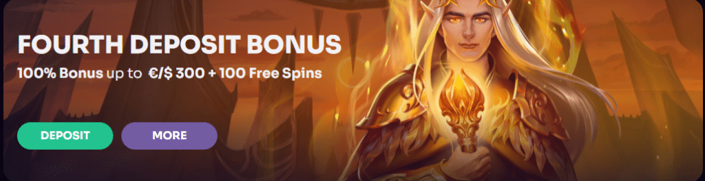 The fourth deposit bonus required making a payment of €2