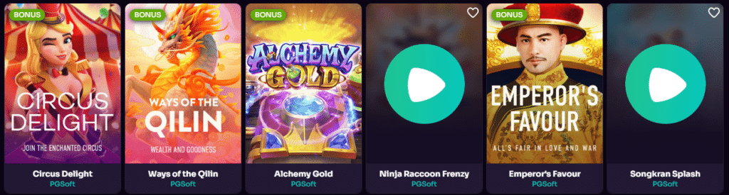 Games Offer By Betzard Online Casino Slots