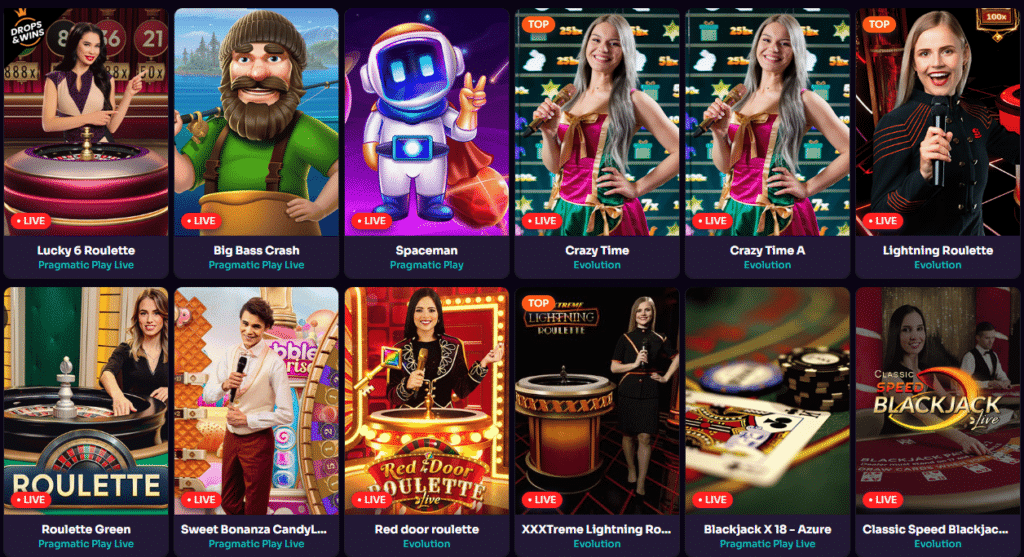 Live ShowGames Offer By Betzard Online Casino