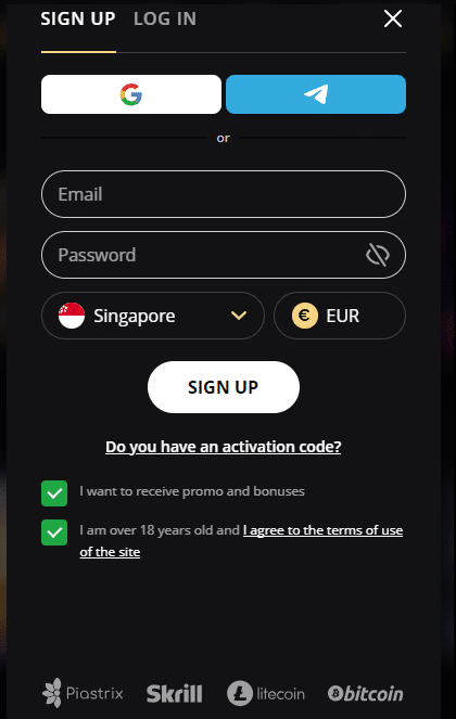 Lex Casino Sign Up Process