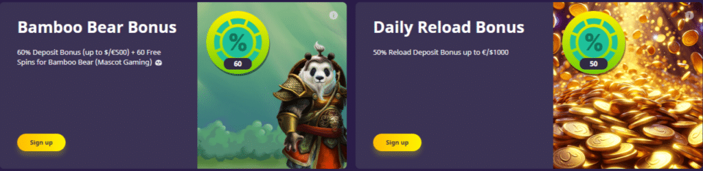 Welcome bonus