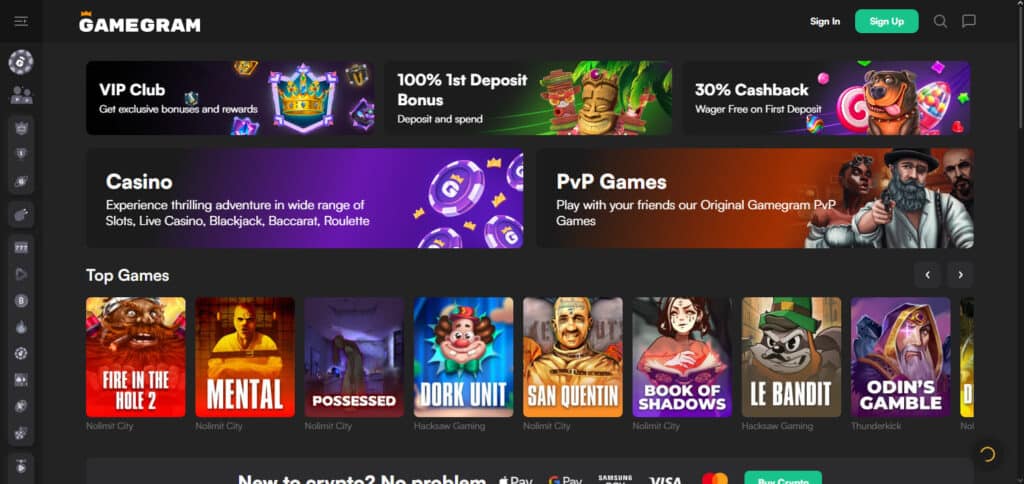 Gamegram Best Stellar Gambling Sites