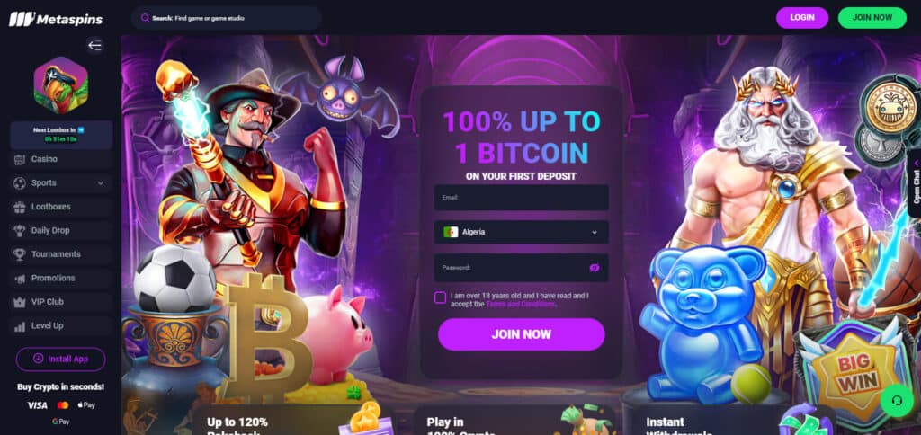 Metaspins Best Stellar Gambling Sites