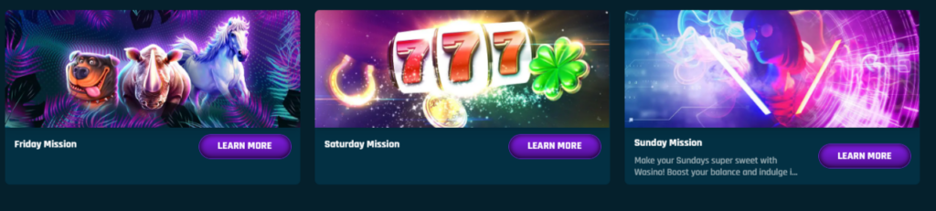 Wasino Casino Bonuses and Promotions
