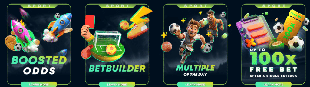 Up to 100x Free Bet