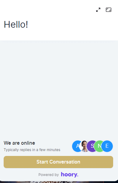 BetifyMe Casino's customer support