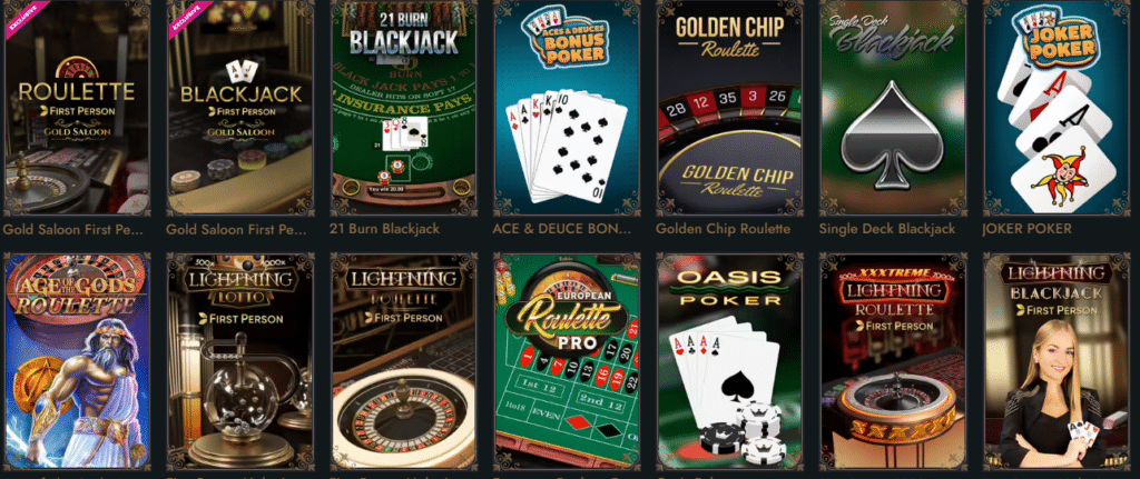 HeroSpin Casino Table Games