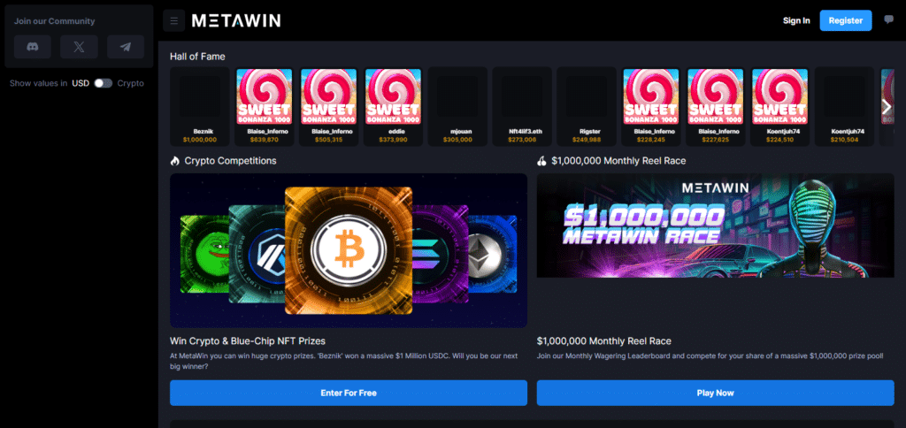 Metawin Best Stellar Gambling Sites