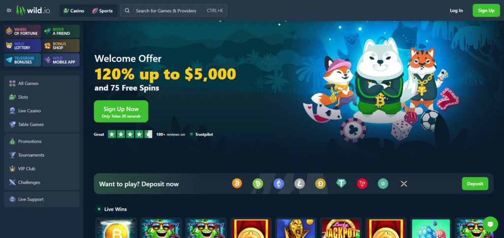 Wild.io Best Stellar Gambling Sites