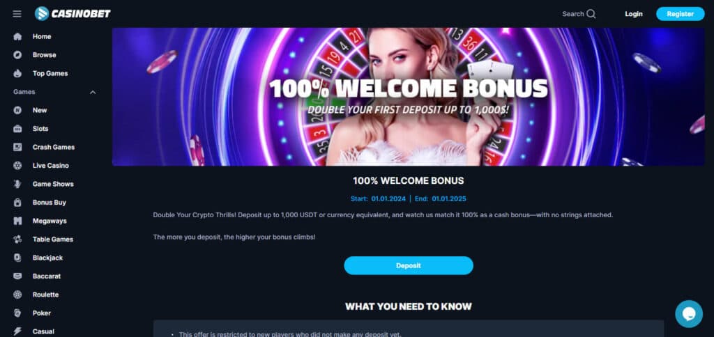 CasinoBet Best Crypto Lottery Sites