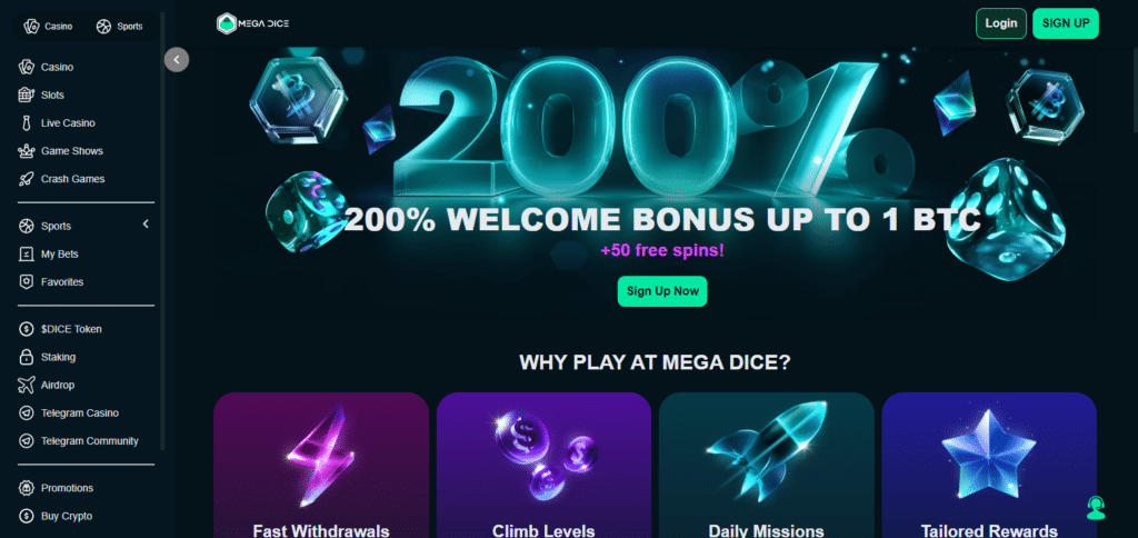 Mega Dice Best Bitcoin & Crypto Casinos Malaysia