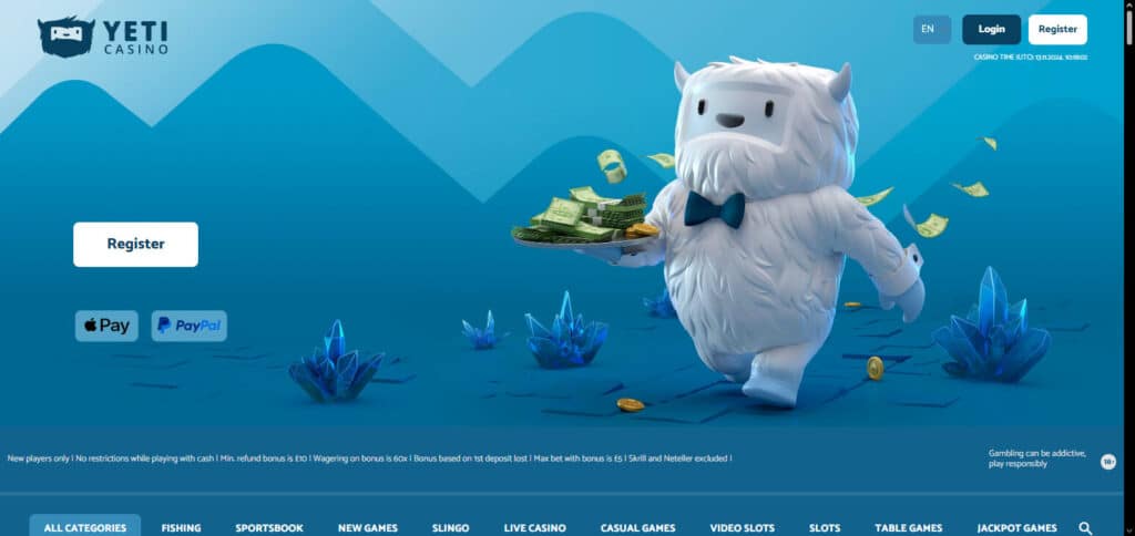 Yeti Casino Crypto Casinos In Japan