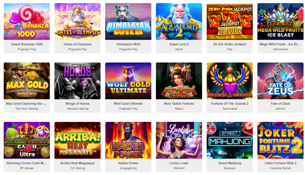Types Of Games Offer By Impressario Online Casino