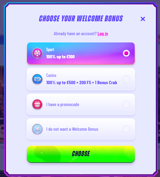 FunBet Casino Sign Up Process