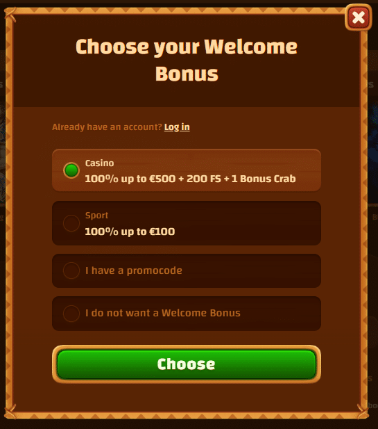 Please click the "Sign Up" button located at the top right corner of the page.