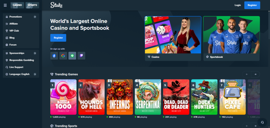 Stake EOS Casinos & Gambling Sites