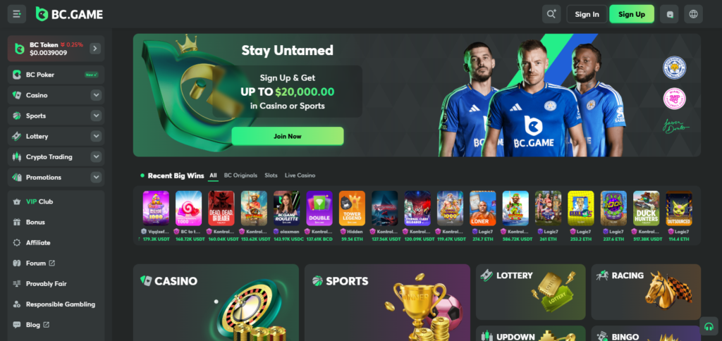 BC.GAME EOS Casinos & Gambling Sites