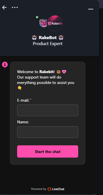 Rakebit Customer Support