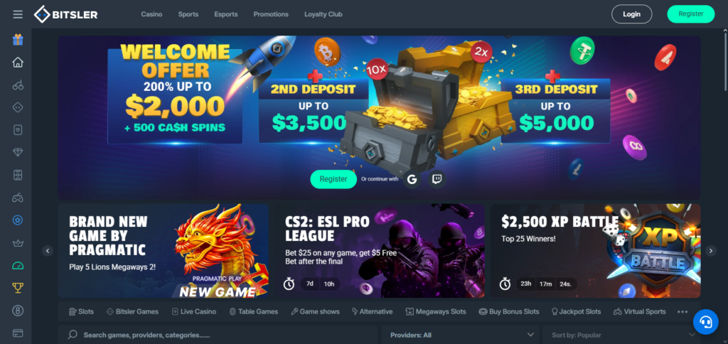 Bitsler EOS Casinos & Gambling Sites