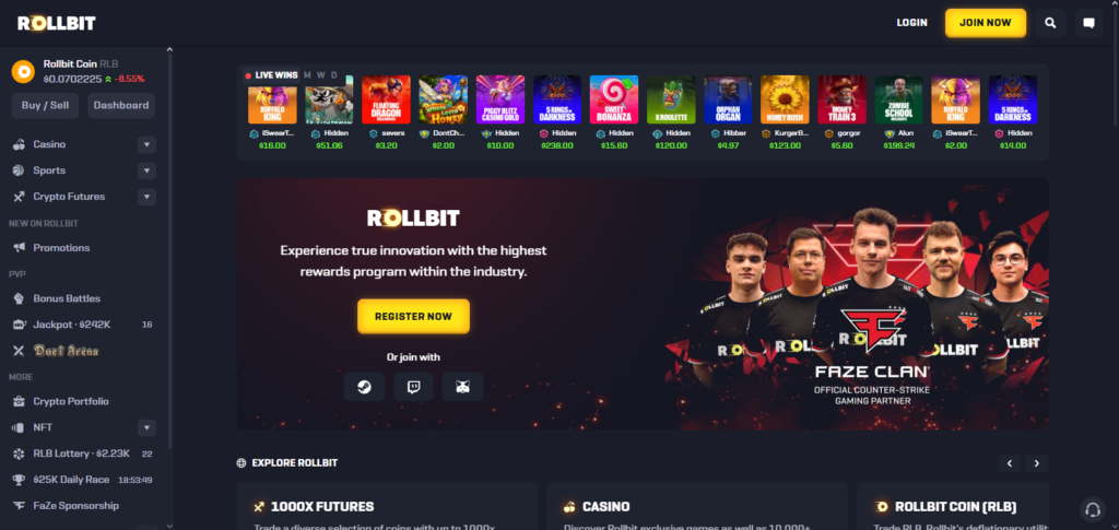 Rollbit Telegram Bot