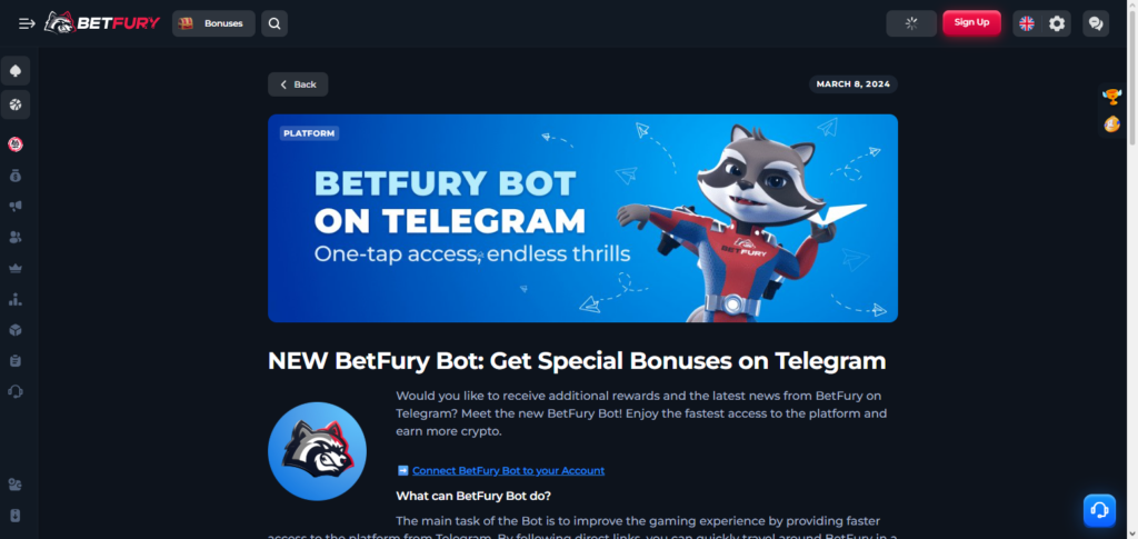 BetFury Telegram Bot