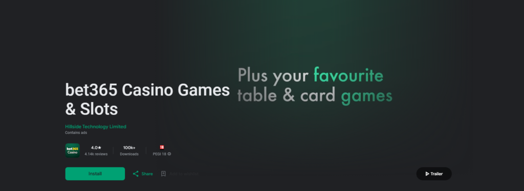  Bet365 Mobile Casino