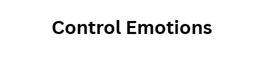 Control Emotions
