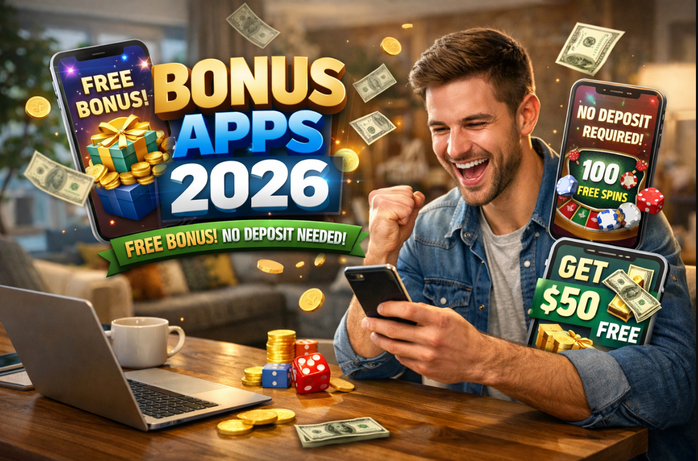 10 Apps Giving Free Bonus Without Deposit in 2026