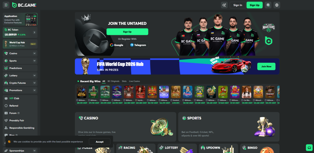 BC.Game – Best Telegram Crypto Casinos for Anonymous Play