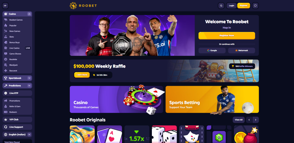 Roobet – Best Telegram Crypto Casinos for Anonymous Play