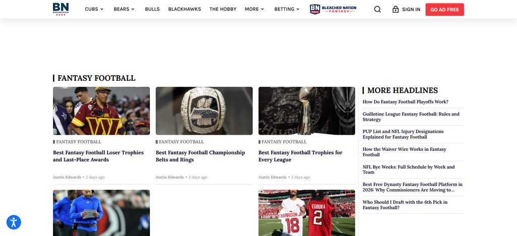 Bleacher Nation Fantasy Football