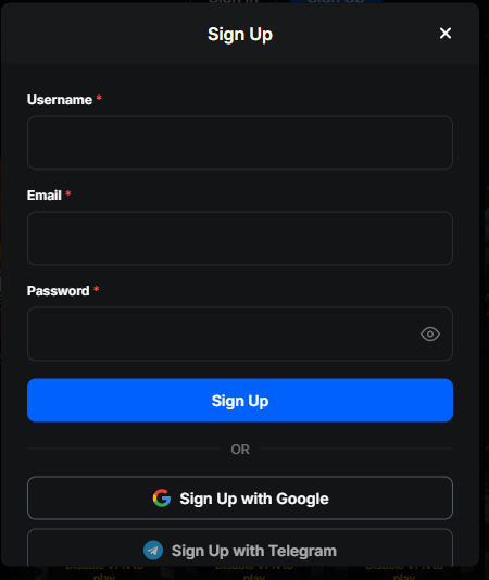 Click the Register Button