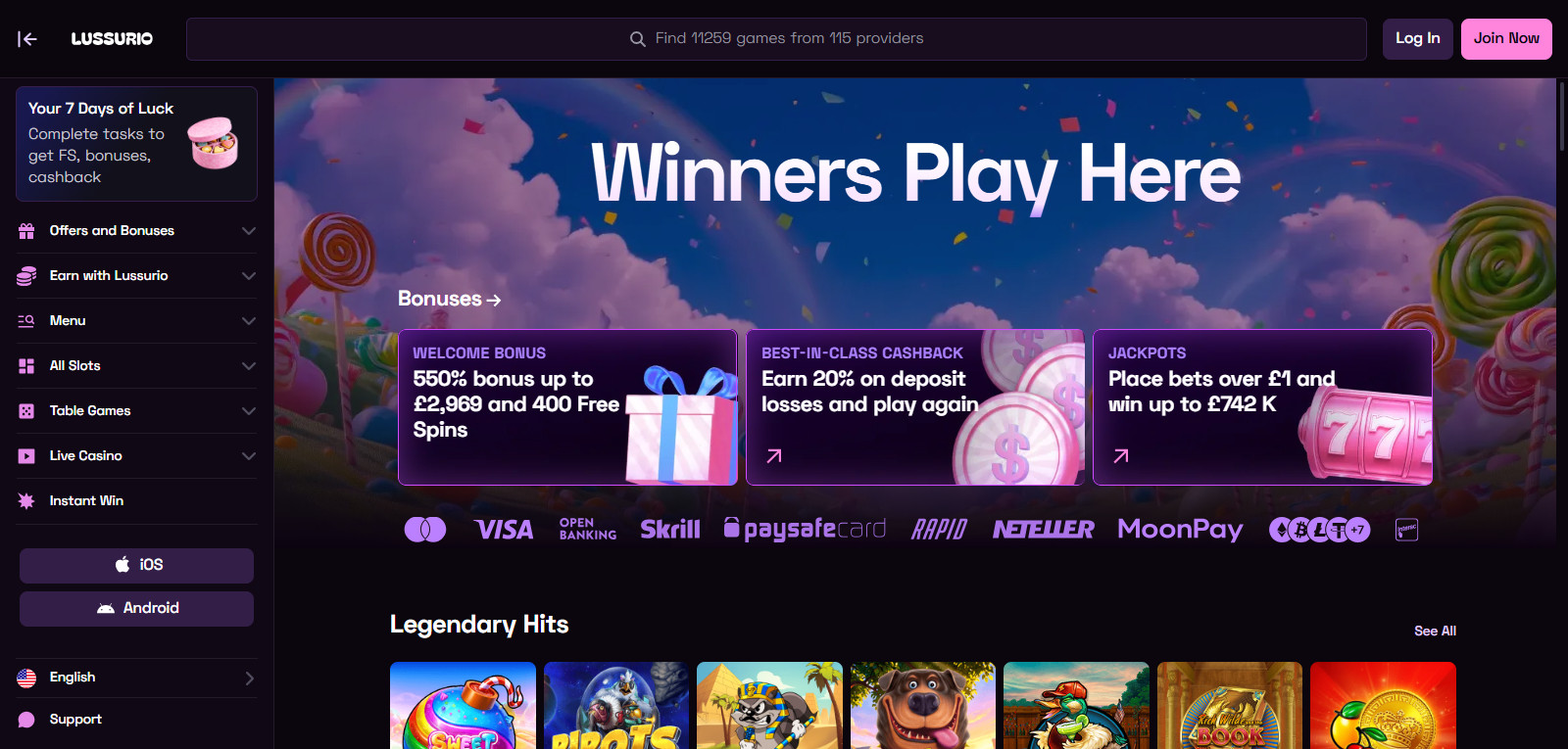 Lussurio Casino Review: Best Online Casinos & Games in 2026
