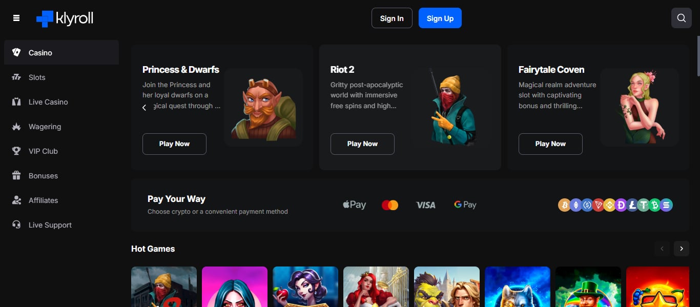 Klyroll Casino Review 2026: Games, Bonuses & Safety